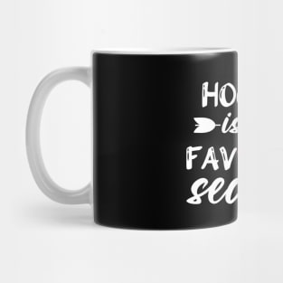 Hockey Is My Favorite Season Funny Hockey Lover Player Mug